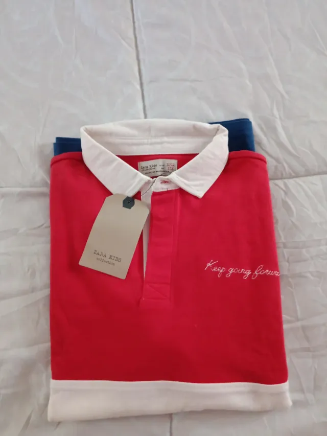 Polo Zara Kids Rojo Talla 11/12
