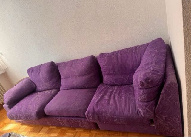 Sofá modular morado