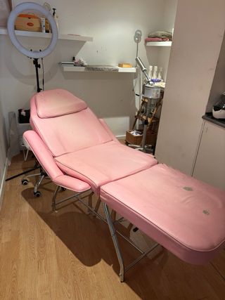 No camilla de masajes