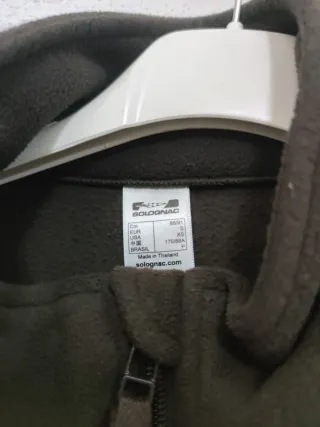 Chaqueta polar hombre caza marrón