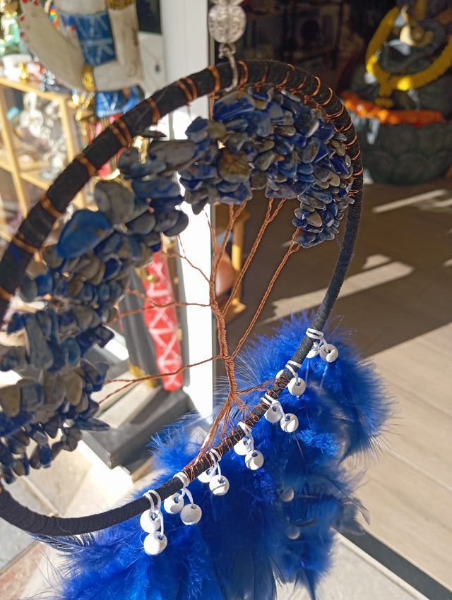 Atrapasueños Árbol de la Vida Lapislázuli