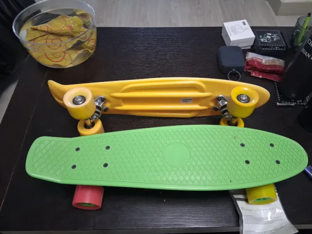 Patinete Penny Skater Amarillo y Verde
