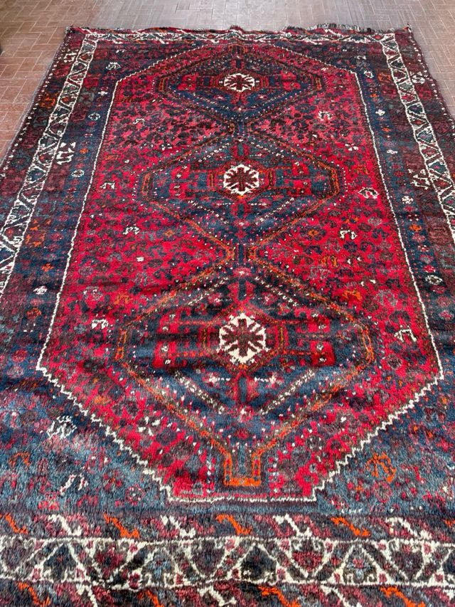 Tappeto Persiano Antico Annodato a Mano