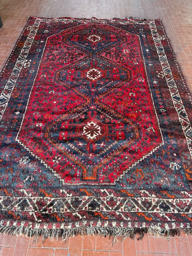 Tappeto Persiano Antico Annodato a Mano
