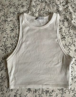 Top blanco Zara