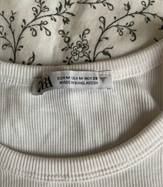 Top blanco Zara