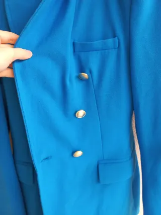 Blazer Zara Blu Elettrico Taglia XS