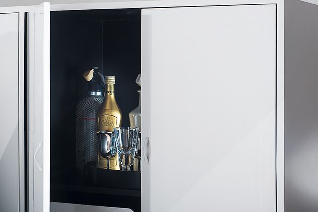 Aparador moderno blanco y negro