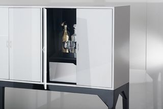 Aparador moderno blanco y negro