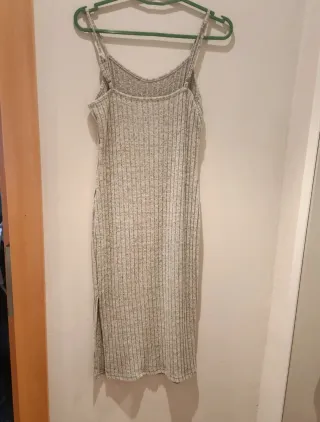 Conjunto vestido y chaqueta gris