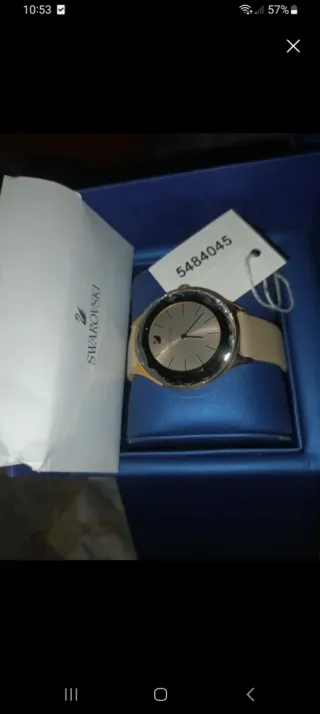 Reloj Swarovski Beige y Dorado