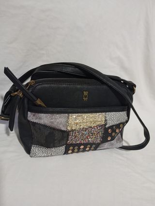 Bolso Mujer Negro Multicolor