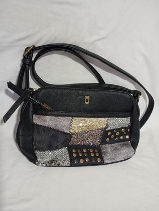Bolso Mujer Negro Multicolor