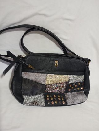 Bolso Mujer Negro Multicolor