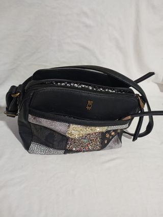 Bolso Mujer Negro Multicolor