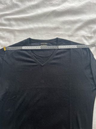 Jersey Negro Hombre con Parches en Codos