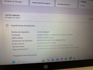 Ordenador HP 15sq Blanco y Negro 15’’