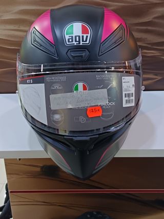 Casco AGV K1 Warmop Negro/Rosa Talla L