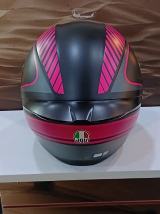 Casco AGV K1 Warmop Negro/Rosa Talla L