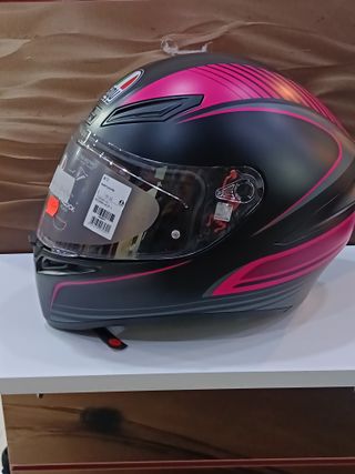 Casco AGV K1 Warmop Negro/Rosa Talla L