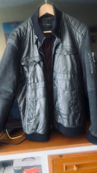 Cazadora Desigual Negra Hombre Talla xxl
