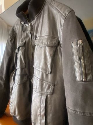 Cazadora Desigual Negra Hombre Talla xxl