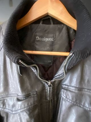 Cazadora Desigual Negra Hombre Talla xxl