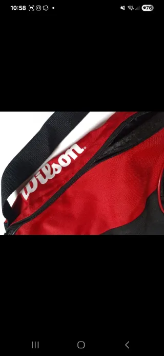 Portaracchette Wilson Tennis Rosso/Nero