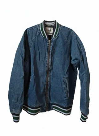 Cazadora Bomber Vaquera PULL&BEAR Talla L - clasic