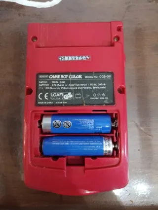 Nintendo Game Boy Color Rosa con estuche y juegos