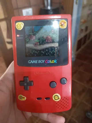 Nintendo Game Boy Color Rosa con estuche y juegos