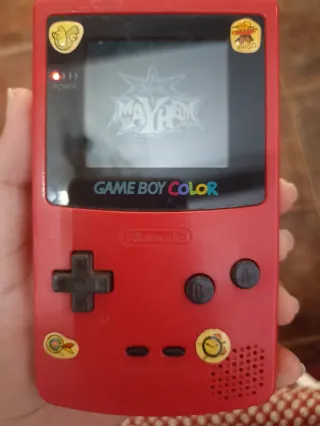 Nintendo Game Boy Color Rosa con estuche y juegos