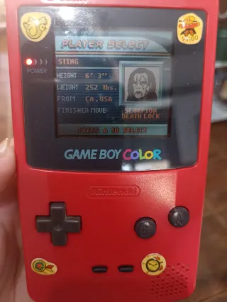 Nintendo Game Boy Color Rosa con estuche y juegos