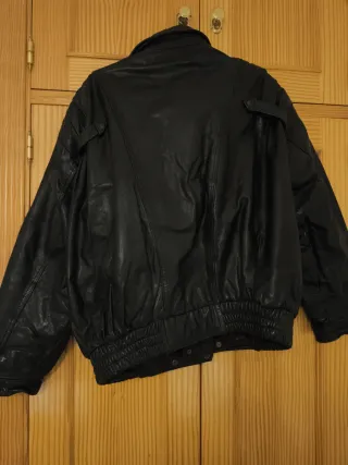 Cazadora cuero hombre vintage