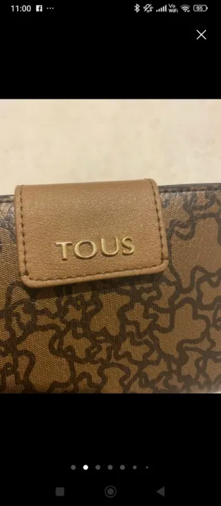 Cartera Tous Marrón y Dorada