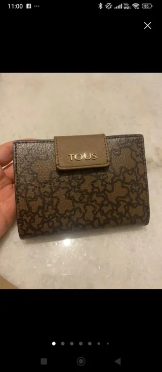 Cartera Tous Marrón y Dorada