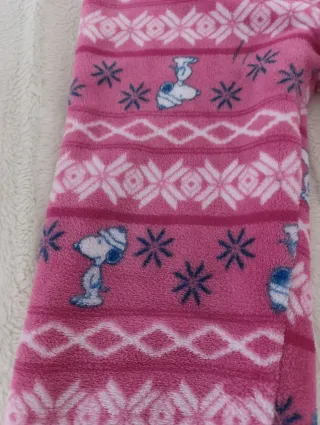 Pijama invierno niña Snoopy Talla 10-12 2 piezas.