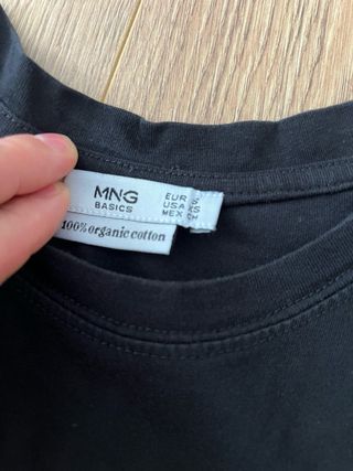 Camiseta Mango Negra Talla M