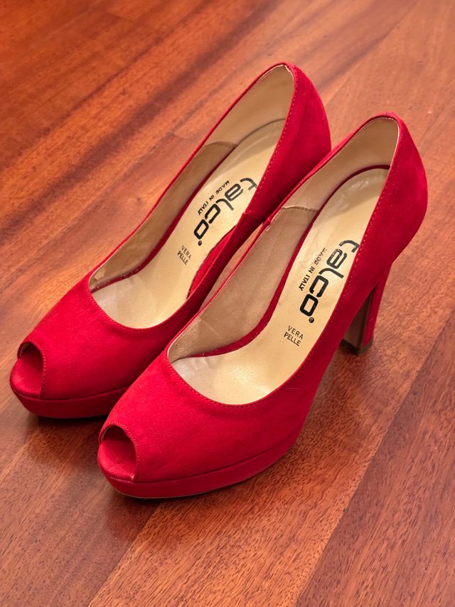 Scarpe Talco rosse Tg 38