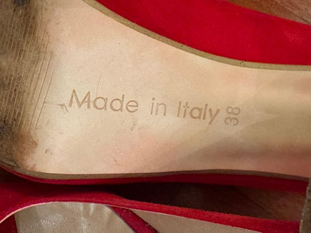 Scarpe Talco rosse Tg 38