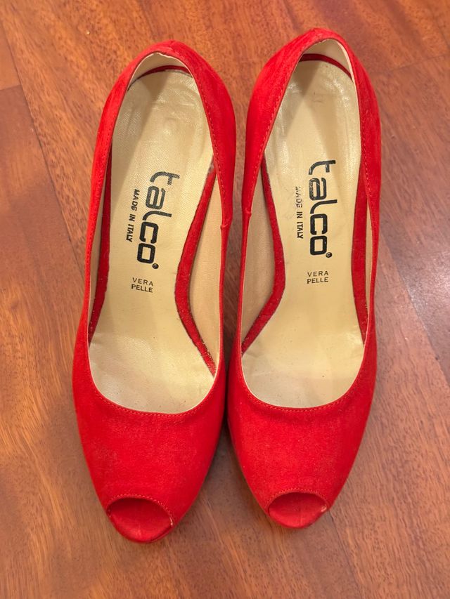 Scarpe Talco rosse Tg 38