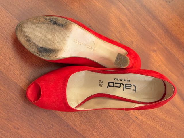 Scarpe Talco rosse Tg 38