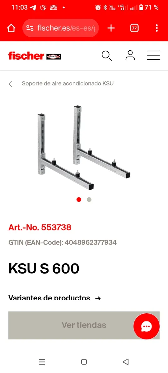 Supporti per condizionatori d'aria Fischer KSU