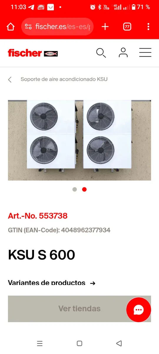 Supporti per condizionatori d'aria Fischer KSU