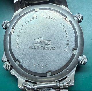 Reloj Lotus Cronógrafo Amarillo y Plateado