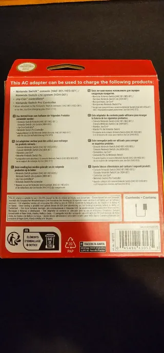 NUEVO - Cargador Nintendo Switch