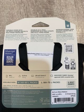 Funda Mochila Impermeable Osprey Air Cover 40-60L