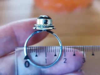 Anillo Plata Ley Granate