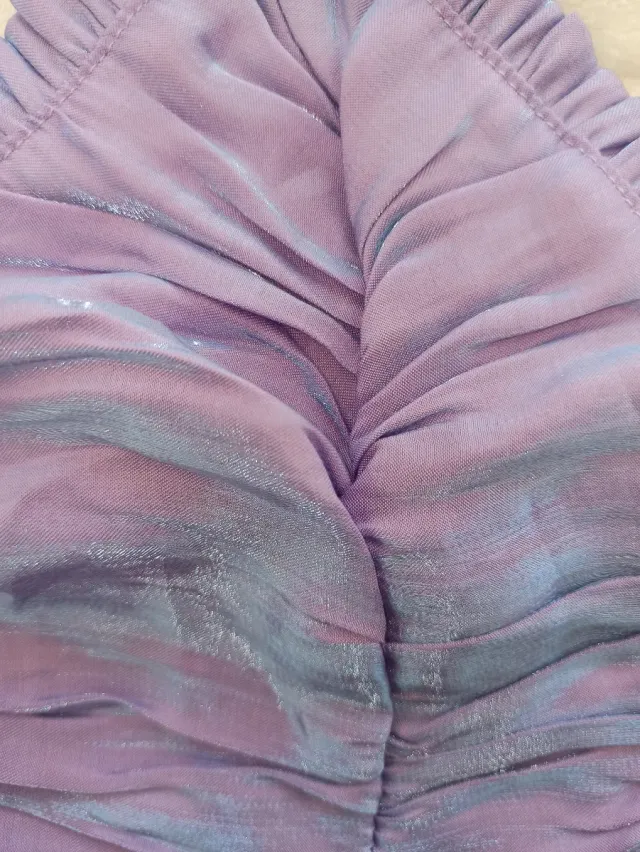 Top Sirena Morado y Azul