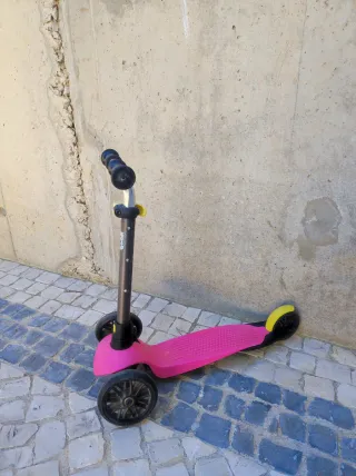 Patinete 3 ruedas niña rosa